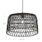 Hello Honey® 19.5" Charcoal Gray Woven Pendant Lamp